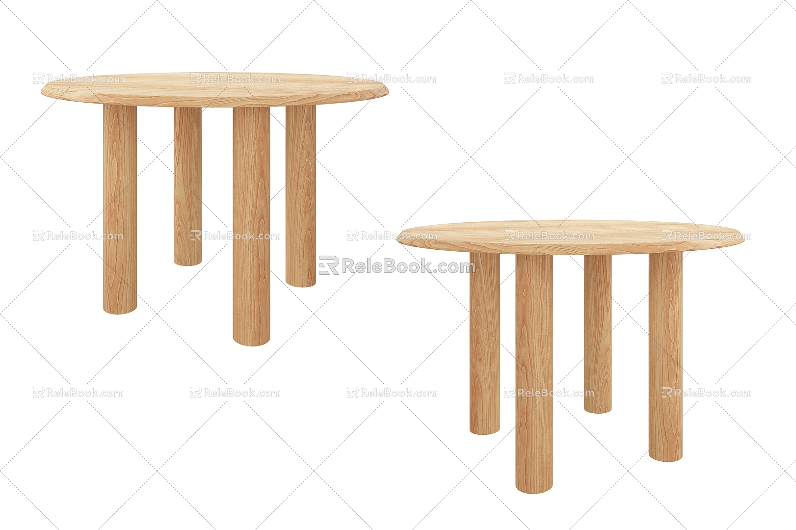 Nordic Simple Coffee Table Coffee Table Simple Coffee Table Wooden Coffee Table 3d model