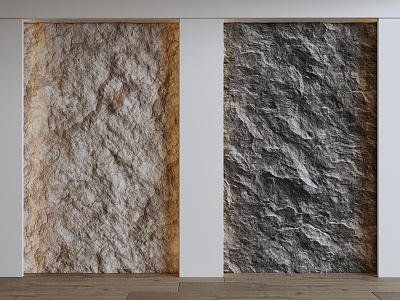 rock background wall 3d model