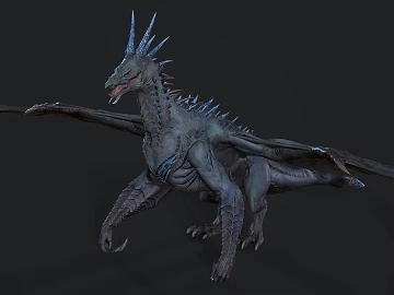 Antique Dinosaur Flying Dragon Monster Monster Dragon Game Character (ID:ggajh448687)
