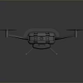Sleek Modern Drone With Carbon Fiber Body And Rotors Design Features