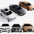 Various Colored Car Models Featuring Sedan And SUV Varieties On