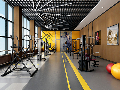 Modern Gym 3d model