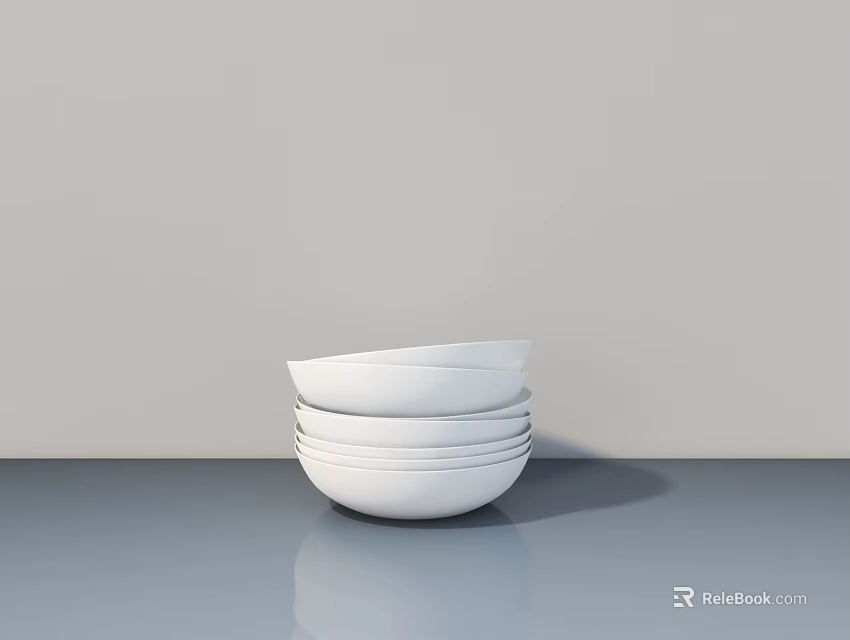 White Bathtub In Modern Bathroom With Gray Walls And Reflective Surface Design 3d model 