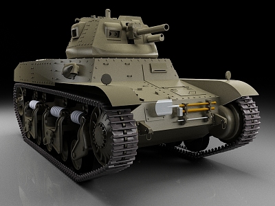 french tank amc35 cavalry tank medium tank old tank world war ii tank 3d model