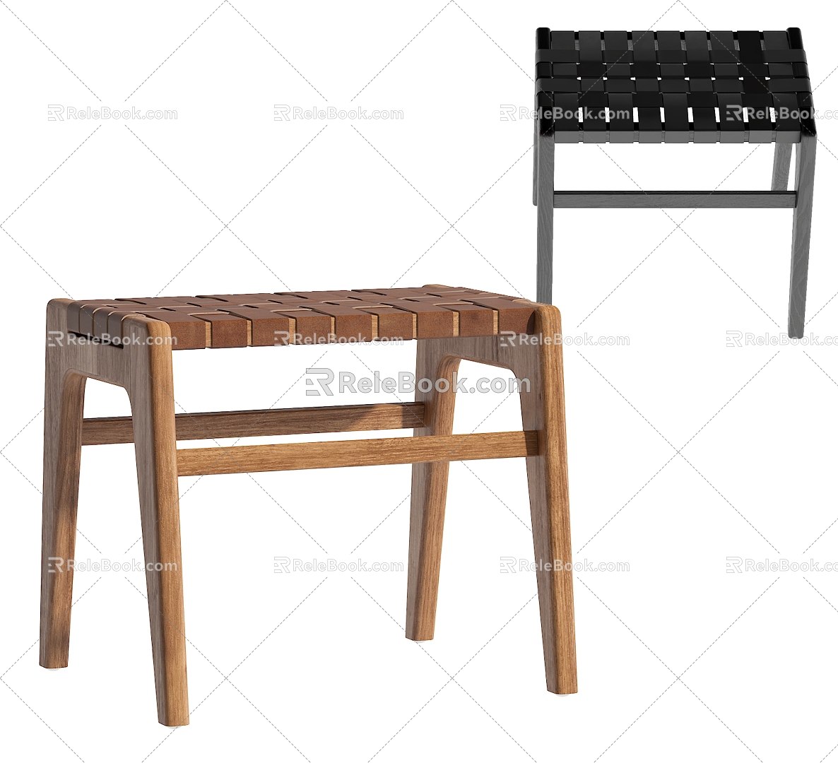 Zara Low Stool 3d model