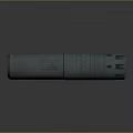 Metal Cylinder Industrial Component With Textured Surface And Engraved Details