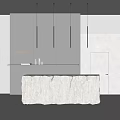 Modern Front Desk Front Desk 3d model