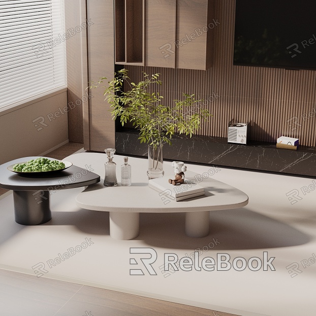 Modern coffee table model