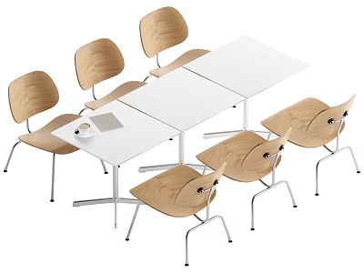 Modern leisure tables and chairs 3d model