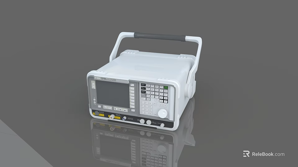 Portable Industrial Equipment With Digital Display Control Panel For Precision Measurement 3d model 