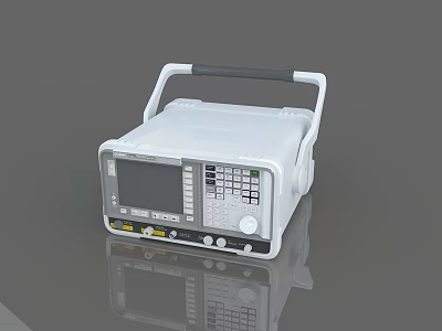 Portable Industrial Equipment With Digital Display Control Panel For Precision Measurement 3d model