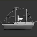 Modern Boat Yacht Ship Private Ship Private Yacht 3d model