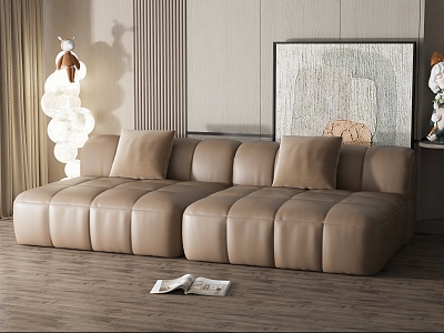 Modern double sofa 3d model