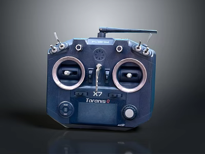 Flysky Professional Remote Controller For RC Models With Dual Joysticks And Control Buttons 3d model