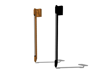Modern Wall Lamps With Brown And Black Long Design For Home Decor 3d model