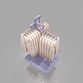 Clothing Store Purple Multi Hanger Display Rack With Hangers For Garment