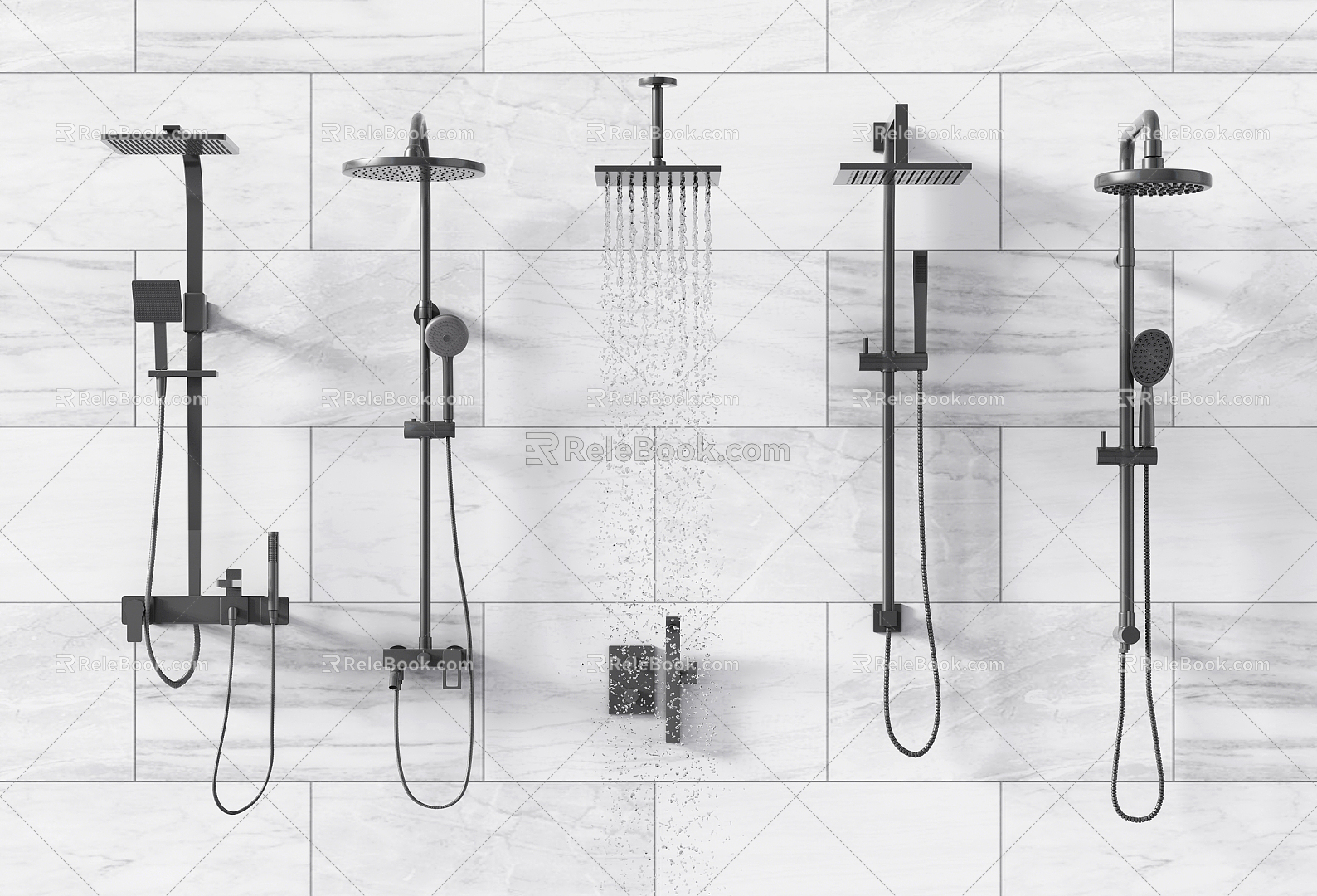 Modern Shower Shower 3d model