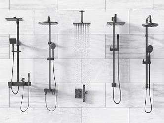 Modern Shower 3d model