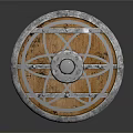 Retro Shield Badge 3d model