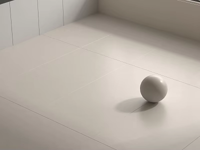 Modern Kitchen Floor Tiles In White Color With Smooth Surface And Contemporary Design 3d model