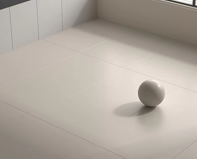 Modern Kitchen Floor Tiles In White Color With Smooth Surface And Contemporary Design 3d model