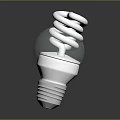 Modern Lighting Combination Featuring White Spiral Energy Saving Light Bulbs For Home Illumination