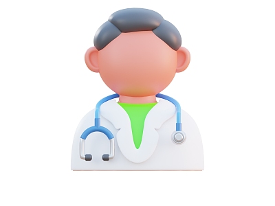 Doctor cartoon doctor low pixel doctor Icon model