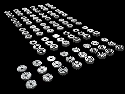 Gear Accessories Gear Parts Hardware Parts Small Parts Industrial Gear Mechanical Components Gear Accessories Gear Parts Hardware Parts 3d model