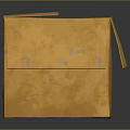 Yellow Cardboard Box With Open Lid For Storing Daily Living Supplies