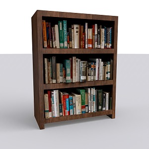 Bookshelf 3d model