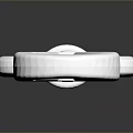 White Plastic Carabiner Hook With Secure Locking Mechanism And Sturdy Base Design