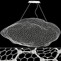 LED cloud chandelier series 3d model