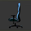 Modern Gaming Chair With High Backrest Ergonomic Design And Padded Armrests