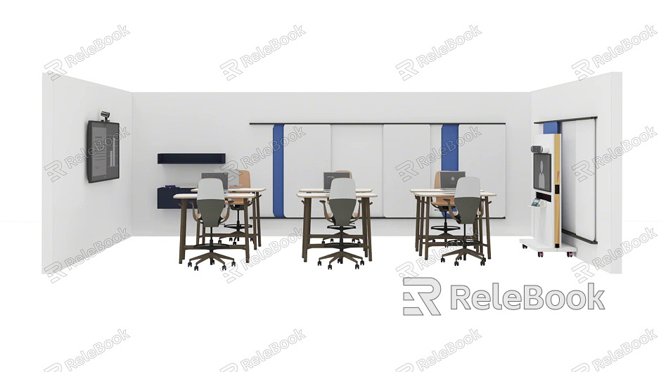 Modern Training Room Discussion Room Seminar Room model