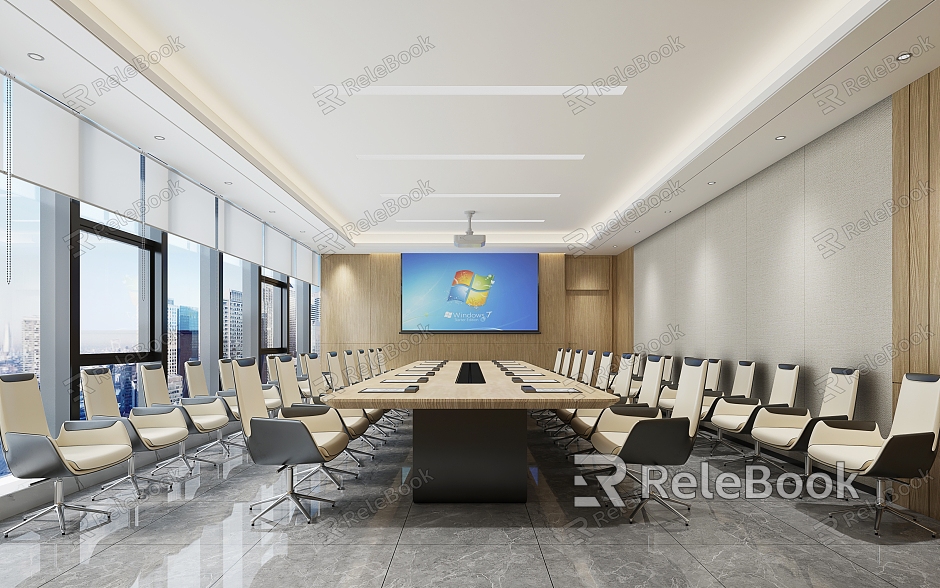 Modern Meeting Room Meeting Table and Chair model