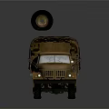 Vintage Military Tank With Green Camouflage Turret Metal Tracks And Gray Surface Design