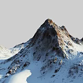 Natural Scenic Garden Landscape Featuring Snow Covered Peaks And Rocky Terrain