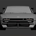 Silver Modern Sports Car With Sleek Body Rear Spoiler And Large Wheels