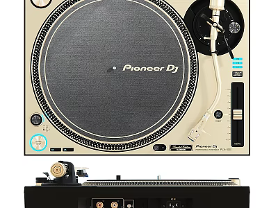Pioneer DJ Turntable With High Quality Headphone Speakers And Audio System 3d model