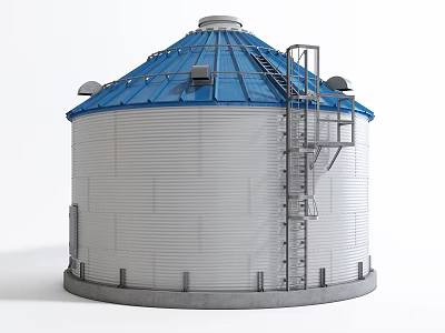 Industrial LOFT drying tower 3d model