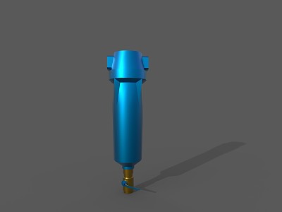 Compressed air precision filter air compressor three-stage oil-water separator filter 3d model