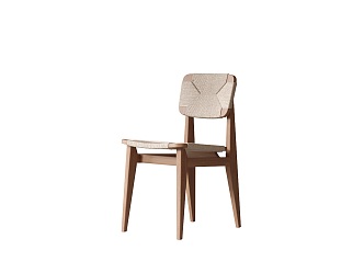 GUBI Dining Chair 3d model