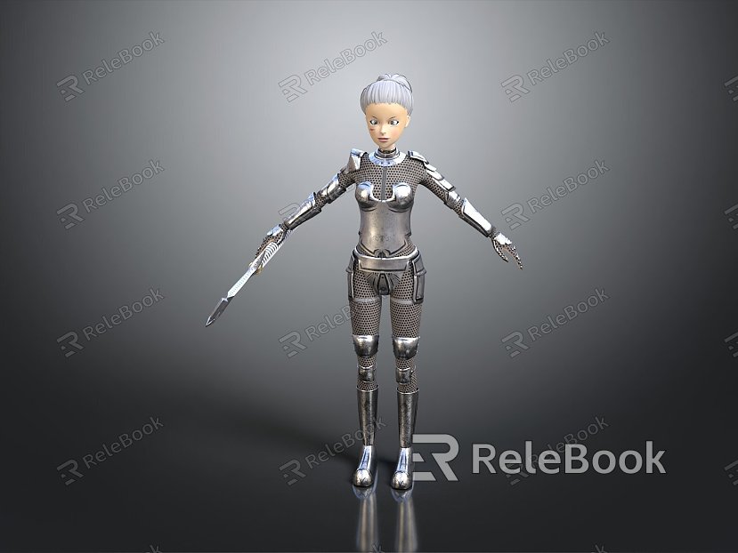 Sci-fi Beauty Cyber Beauty Sci-fi Woman Warrior Future Woman Warrior Sci-fi Lady Soldier Cyber Woman Warrior model