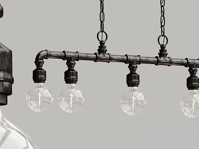 Industrial LOFT chandelier multi-head chandelier model