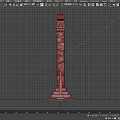Stone Architectural Pillar With Carved Top And Detailed Pedestal Base Texture