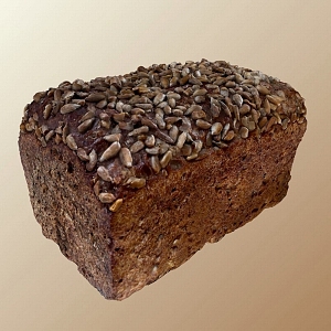 Whole wheat bread 3d model