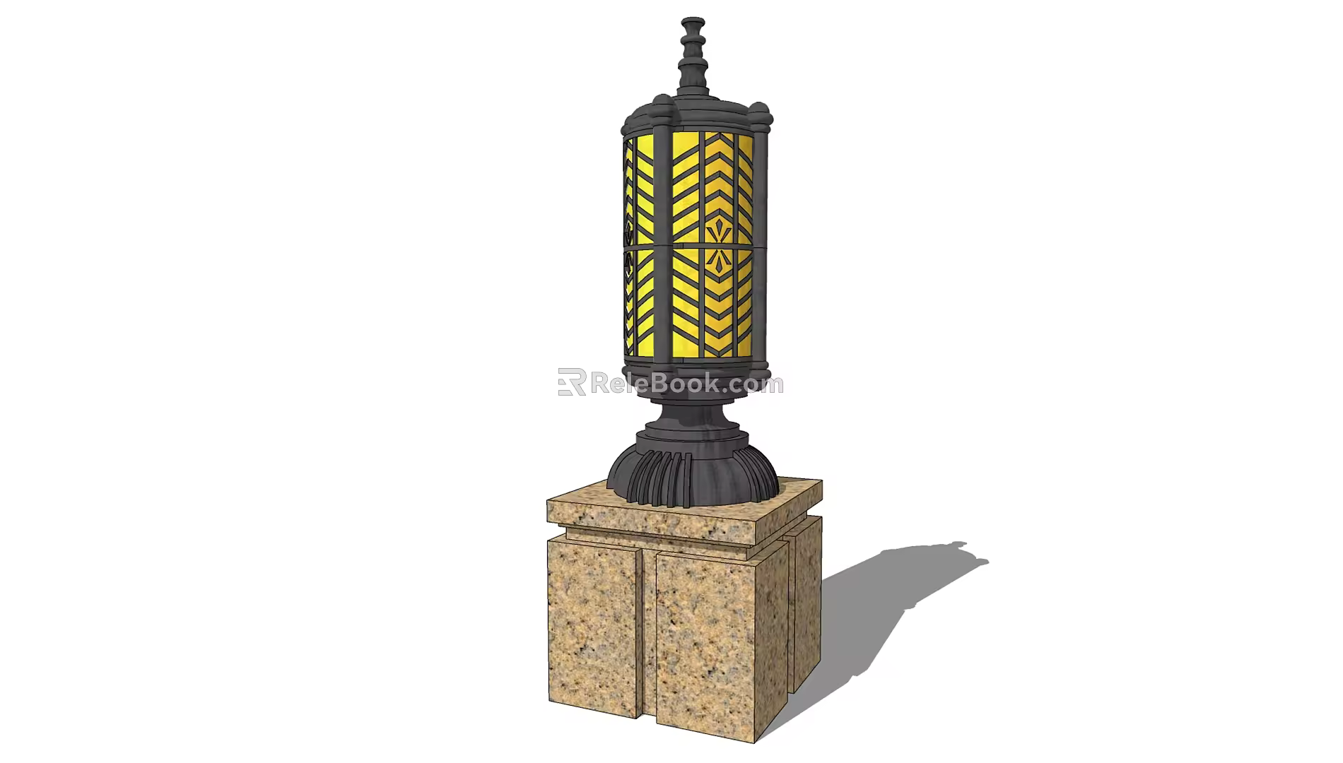 Modern lawn lamp landscape lamp low lamp lantern floor lamp garden lamp 3d model