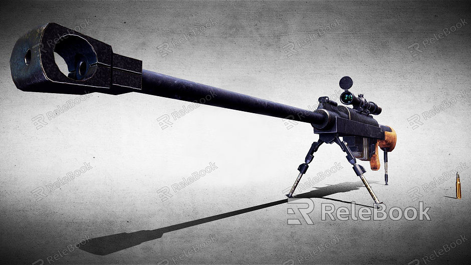 Modern Machine Gun Sniper Counter Equipment Rifle Machine Gun Long Gun model