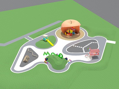 Modern Children's Play Area Children's Activity Venue model