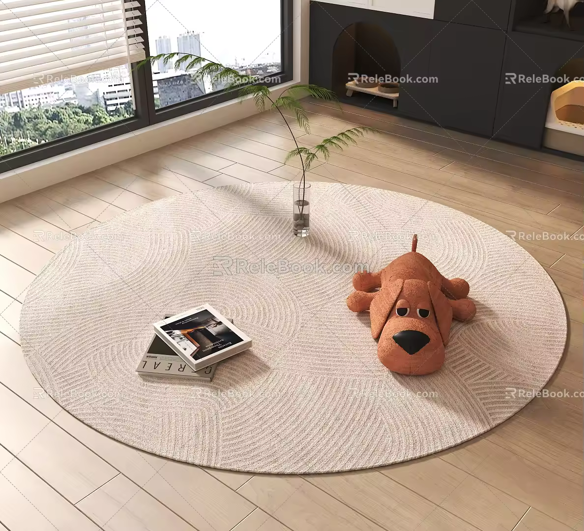 Round carpet 3d model